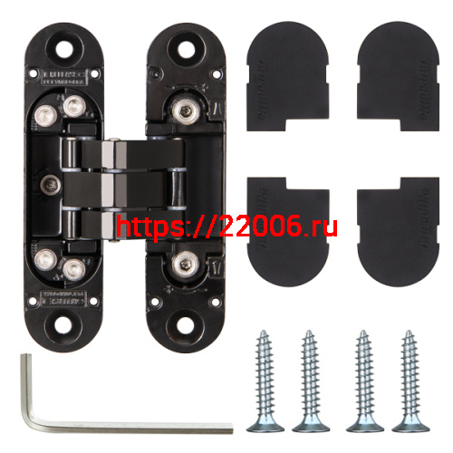 Петля Armadillo (Армадилло) скрытой установки U3D4000 BL (9540UN3D) черный фото 3