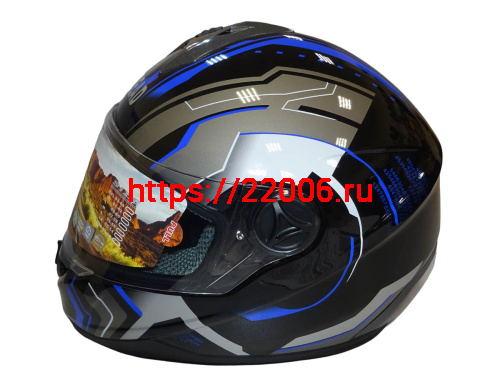 Шлем интеграл "Safelead" HF-122 черный Q162, размер XL фото 4