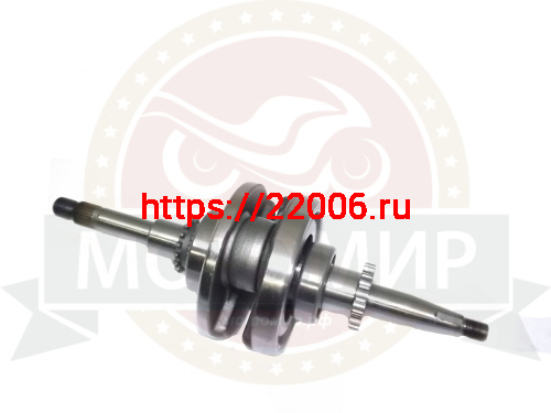 Коленвал 4х такт. GY6-50/80 с подшипниками (звезда 16 зуб) палец 13 мм (139QMB) Коленвал 4х такт. GY6-50/80 с подшипниками (звезда 16 зуб) палец 13 мм (139QMB)