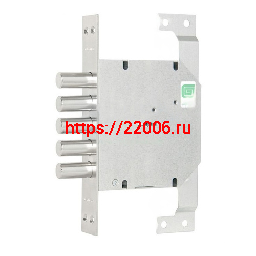 Замок Guardian (Гардиан) врезной сувальдный ЗВ 20.01 вп с тягами и верт. приводом, 4 кл. (длин. кл. 54 мм) /128:4443/