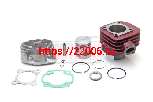 Поршневая группа YAMAHA JOG 80см3 (47 мм, палец 10 мм) с головкой Поршневая группа YAMAHA JOG 80см3 (47 мм, палец 10 мм) с головкой