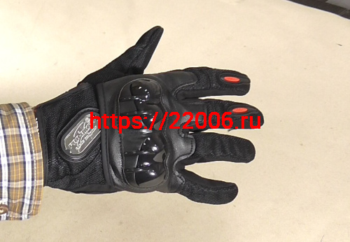 Перчатки PRO-BIKER MCS-25 (черные) фото 3