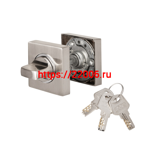 Ручка поворотная Ajax (Аякс) с фиксацией ключом BK6.FIX.JK SN-3 мат.никель фото 4