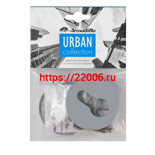 Накладка Armadillo (Армадилло) под цилиндр ET.R.URS52 (ET URS) CP-8 хром фото 3