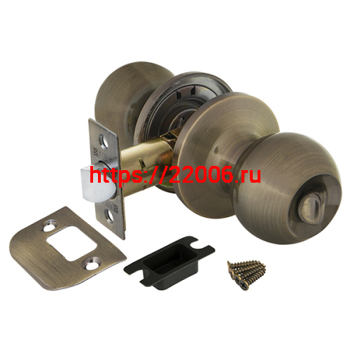 Ручка Fuaro (Фуаро) защелка DK672/BL AB-BK (672/BL AB-B) (фик.) бронза