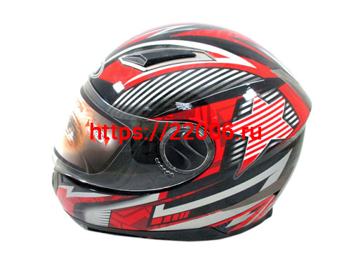 Мотошлем YM-826 черный (S) с визором