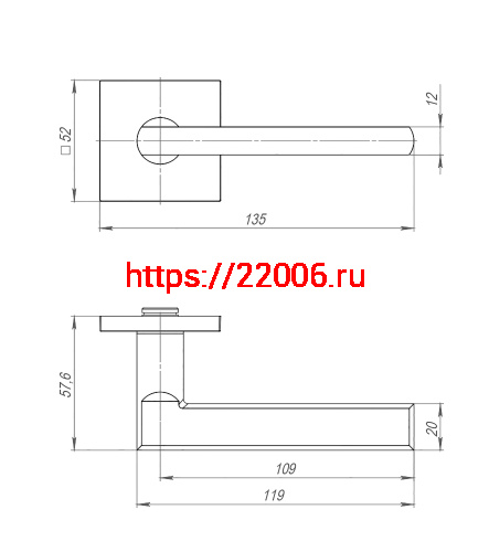 Накладка Ajax (Аякс) под цилиндр ET.K.JS51 (ET JS) BL-24 черный фото 3