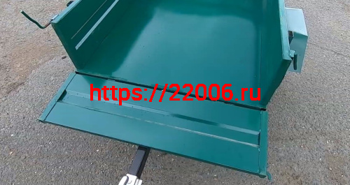 Прицеп для мотовездехода ПМ, съемные борта, кузов 1200х1050х327 мм, 300кг, фаркоп, колеса 8 (Россия) фото 3