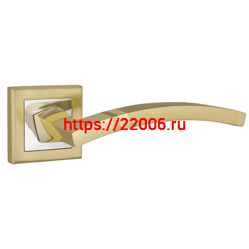 Ручка Punto (Пунто) раздельная NAVY QL SG/CP-4 матовое золото/хром