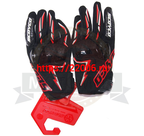 Перчатки SCOYCO (оригинал) MC-101, красные, р-р L Перчатки SCOYCO (оригинал) MC-101, красные, р-р L