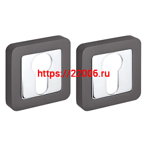 Накладка Fuaro (Фуаро) под цилиндр ET XM GR/CP-23 графит/хром