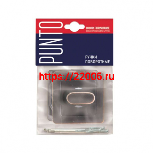 Ручка Punto (Пунто) поворотная BK6 QR ABL-28 темная медь фото 2