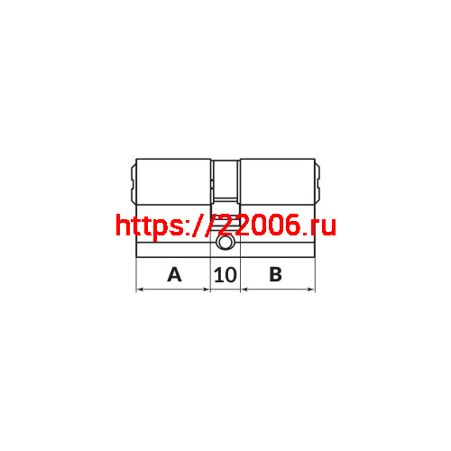 Цилиндровый Punto (Пунто) механизм MaxPro7000Key 52mm (21+10+21) CP хром 7key фото 3