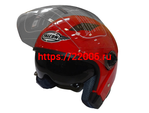 Шлем открытый FALCON XZH208 (Колобок) с забралом, размер L фото 3 Шлем открытый FALCON XZH208 (Колобок) с забралом, размер L фото 3