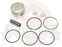 Поршень 54,00 мм 4 такт. YBR125 (кольца, палец d15мм, стопор. кольца)