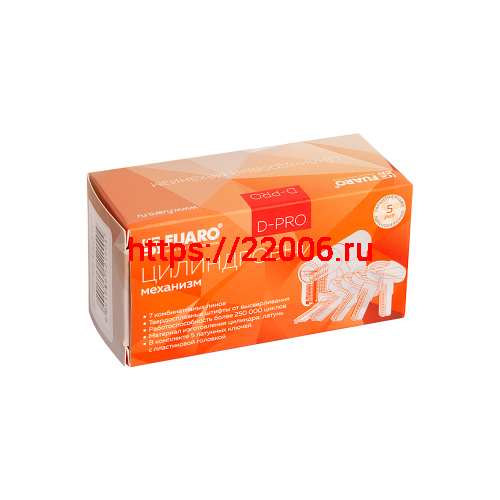 Цилиндровый Fuaro (Фуаро) механизм (D-PRO500/60) D-PRO5000Key60(25+10+25) SSG-39 сатинированное золото 5Key фото 3