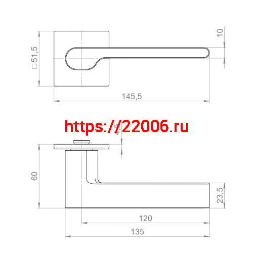 Ручка Armadillo (Армадилло) раздельная K.YM.COTTA AC-9 медь фото 3
