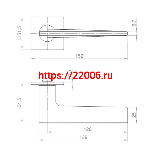 Ручка Armadillo (Армадилло) раздельная K.YM.TRUFFLE AC-9 медь фото 3