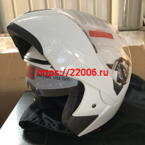 Шлем модуляр "Safelead" HF-118 (поднимается подбородок) NEW карбон (Y03) белый, размер M фото 5 Шлем модуляр "Safelead" HF-118 (поднимается подбородок) NEW карбон (Y03) белый, размер M фото 5