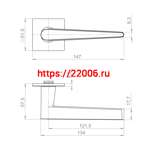 Ручка Armadillo (Армадилло) раздельная K.YM.GELATO FSG-39 флор. золото фото 3