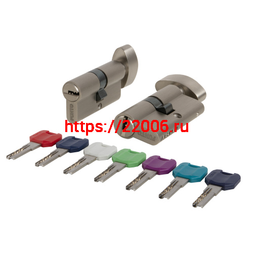 Цилиндровый Punto (Пунто) механизм MaxPro7002Knob65mm(25+10+30) SN никель 7key с вертушкой