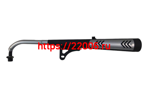 Глушитель Альфа, FLASH в сборе с коленом (НАБОР)