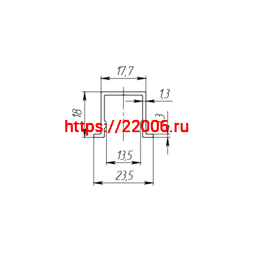 Нижняя Armadillo (Армадилло) направляющая Comfort 60/80/1000 bottom track фото 2