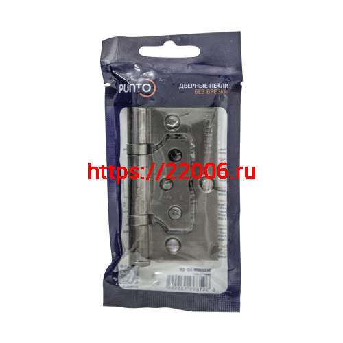 Петля Punto (Пунто) универсальная без врезки IN3200W-HD GR (200-2B/HD 75x2,5) графит фото 2