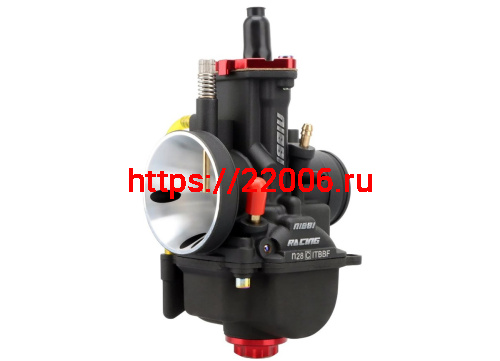 Карбюратор NIBBI Racing PWK28 (YJ), реком.двиг. 150-200 см3 (вход/выход 28 и 50 мм) фото 3