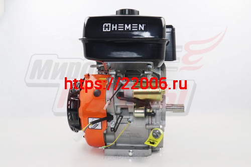 Двигатель HEMEN 18,5 л.с. с катушкой 11А132Вт 192F-2E (458 см3) электростартер, вал 25 мм фото 3