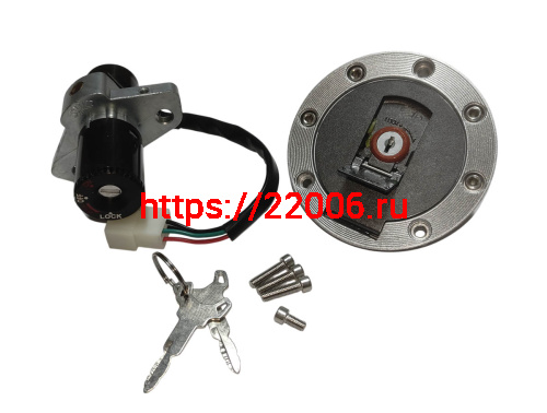 Замок зажигания MIRAGE 250 (ТЭККЕН)  (+бензобака) (180032936-0001)