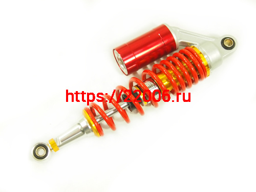 Амортизатор задний (L-340mm, D1-12mm, H1-20mm, D2-10mm, H2-20mm) Альфа,Дельта, Zodiak прем, с бачком