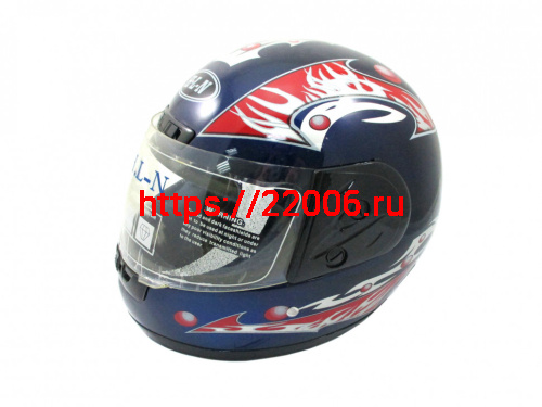 Мотошлем 807 синий