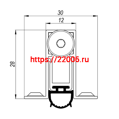 Автоматический Armadillo (Армадилло) порог EASY CON ALETTE ASAL B4/1430 фото 2