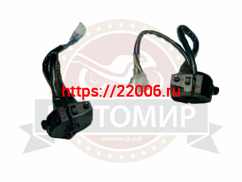 Переключатель FORESTER STREET левый+правый, в сборе, черные узкие (НАБОР) Переключатель FORESTER STREET левый+правый, в сборе, черные узкие (НАБОР)