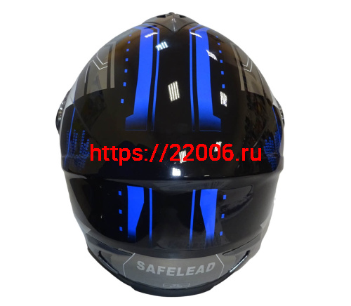 Шлем интеграл "Safelead" HF-122 черный Q162, размер XL фото 5