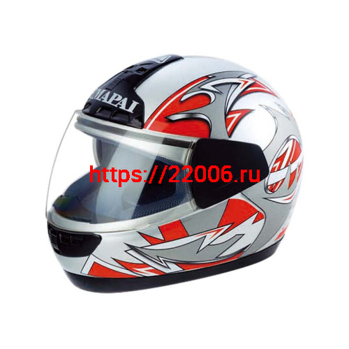 Мотошлем YM-801А серый (М)