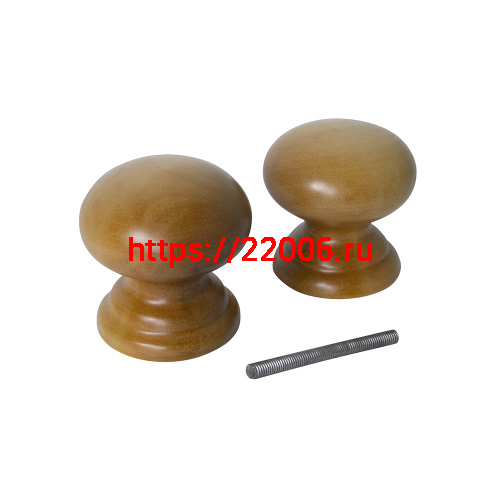 Ручка-кнопка veles (ВЕЛЕС) Карел. береза М (матовый)