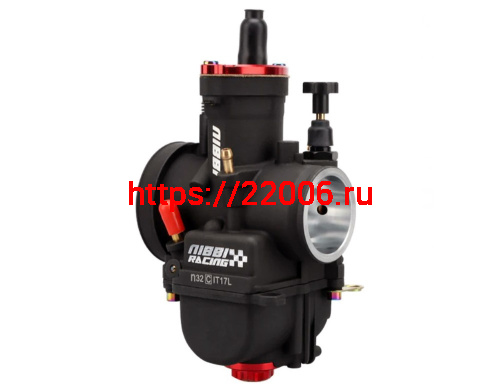 Карбюратор NIBBI Racing PWK32 (YJ), реком.двиг. 250-300 см3 (вход/выход 32 и 55 мм) фото 2