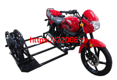 Прицеп боковой для мопеда SIGMA (Невозможна регистрация в ГИБДД) (кронштейны под сварку) фото 2