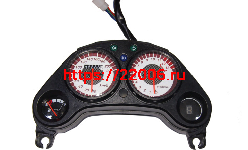 Щиток приборов FALCON SPEEDFIRE 250см3 в сборе механический (RF20701А) на проводах разъем