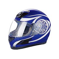 Мотошлем YM-802 бело-синий (L)