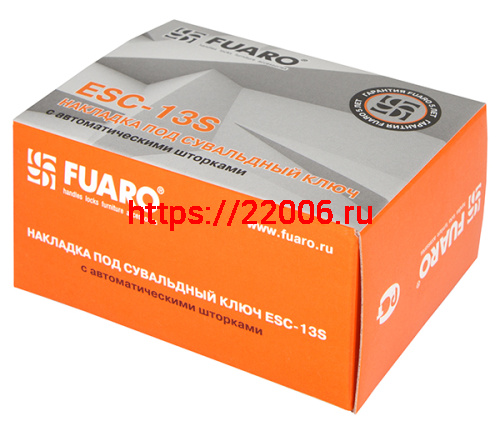 Накладка Fuaro (Фуаро) на сувальдный замок ESC.S-auto/CRE/OV.13 (ESC-13S) с автомат. шторками CP хром фото 2