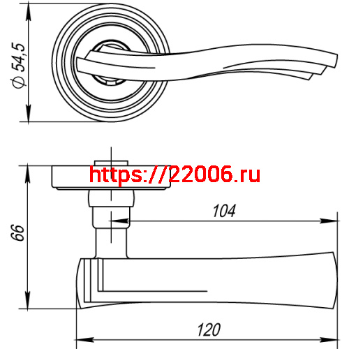 Ручка Punto (Пунто) раздельная VENTO ML/HD ABG-6 зеленая бронза фото 4
