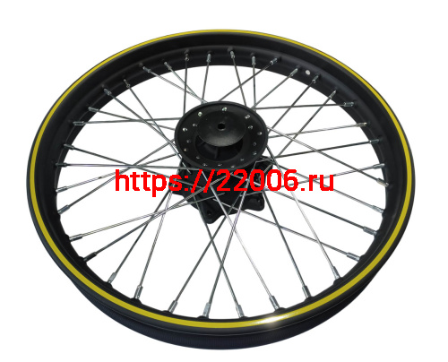 Обод 19" передний спицы,  диск. тормоз CORSAR 250 в сборе (32) фото 3