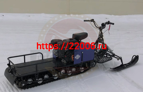 Мотобуксировщик с лыжным модулем 20 л.с, С РЕВЕРСОМ ЛИДЕР-3H-4Т-20АП, LONG ГИДРАВЛ., РЫЧАЖ, ПОДОГРЕВ