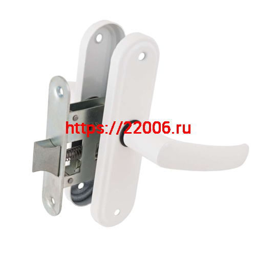 Защелка Absolyute (Абсолют) врезная ЗЩ1-45А (белый глянец)