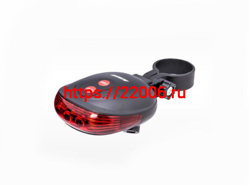 Фонарь задний (стоп) ВЕЛО плоский, красный (5диодов+2лазера), 7 режимов работы KMS New model 3264601 Фонарь задний (стоп) ВЕЛО плоский, красный (5диодов+2лазера), 7 режимов работы KMS New model 3264601