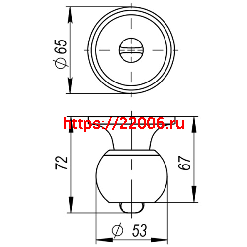 Ручка Ajax (Аякс) защелка DK682 CP-ET (6082 CP-E) (кл./фик.) хром фото 4