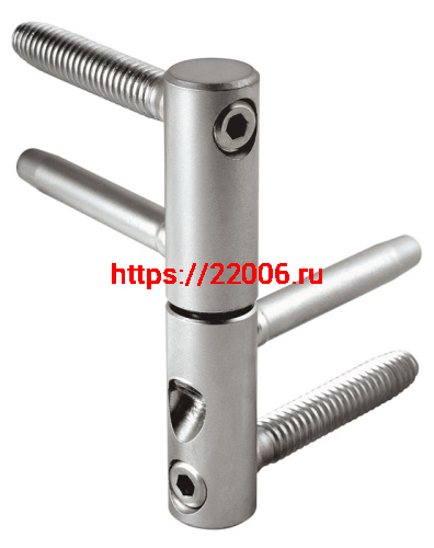 E01150.14.15 AGB (АГБ) Петля ввертная 3-D серия (бихром) (заменяет E01150.14.04)